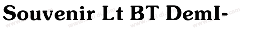 Souvenir Lt BT DemI字体转换